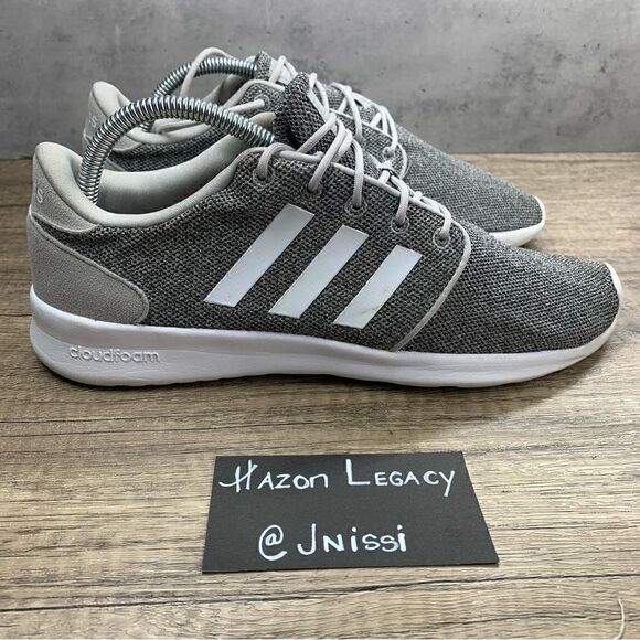 Adidas~Women’s~Cloudfoam QT Racer Gray  Running Sneakers~Gray~Size 9.5 - Picture 2 of 8